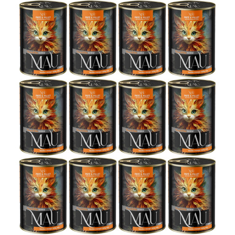 Dolina Noteci Mau Skin & Coat kaczka pasztet kitten 400 g × 12