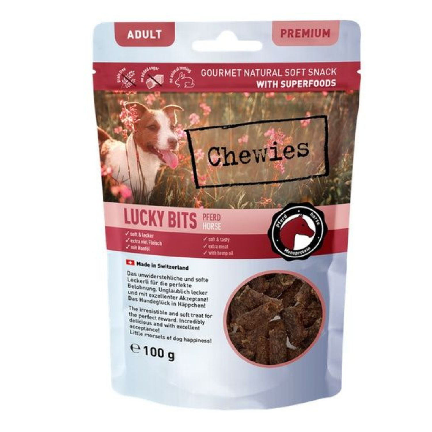 Chewies Lucky Bits konina adult 100 g