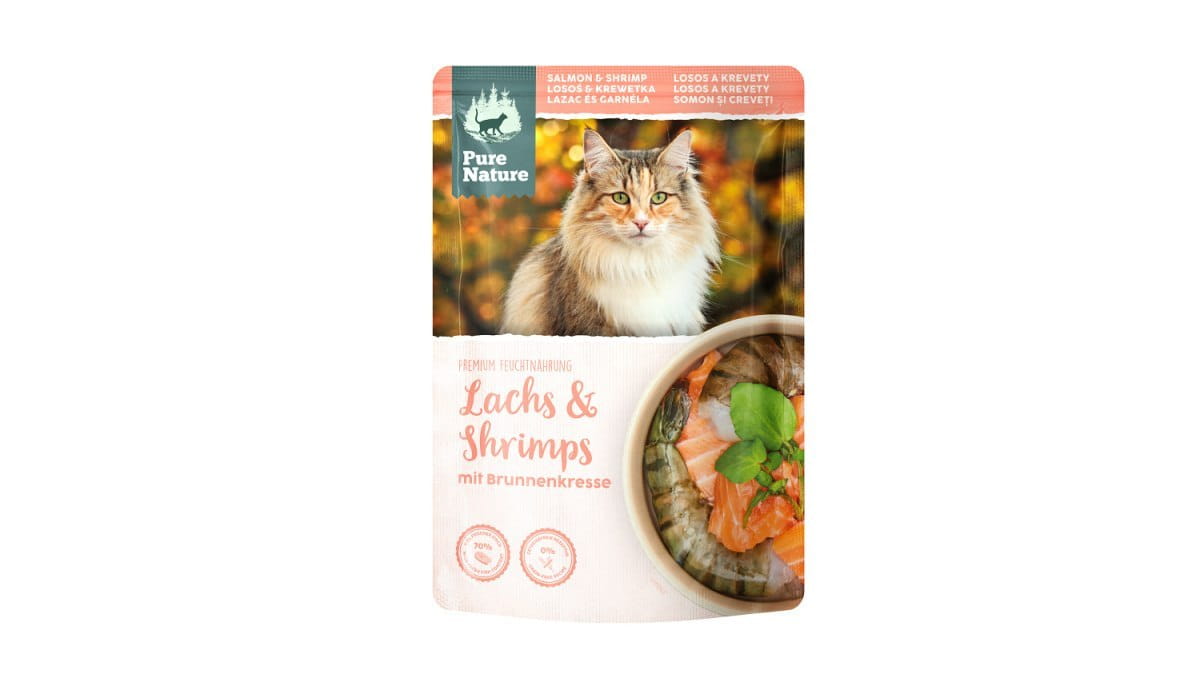Pure Nature łosoś z krewetkami adult 80 g