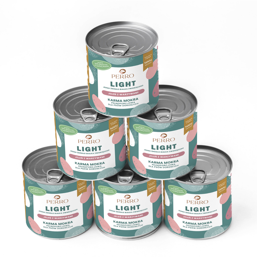 Perro Light jeleń adult 800 g × 6