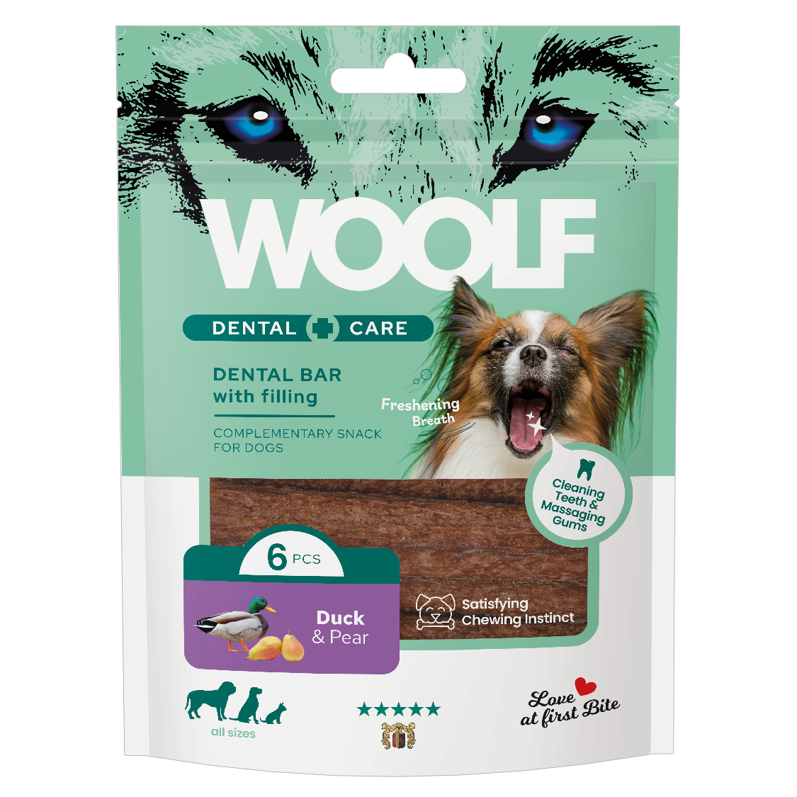 Woolf Dental Care kaczka z gruszką 108 g