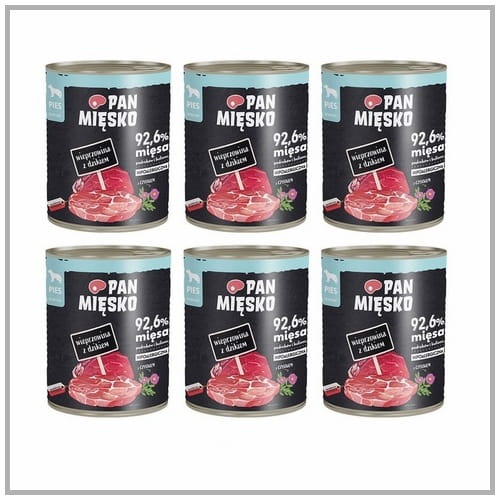 Pan Mięsko dzik, wieprzowina 800 g × 6