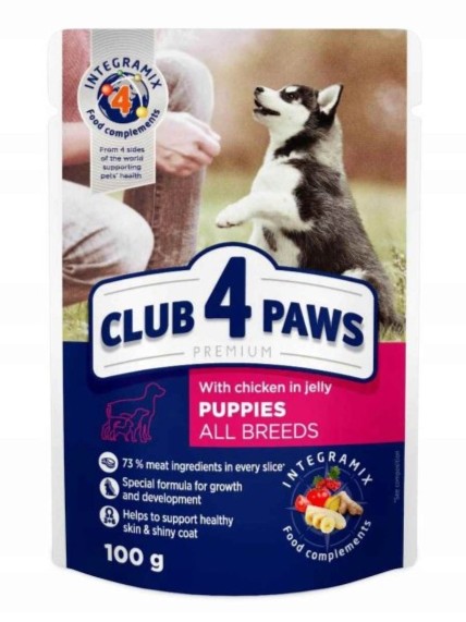 Club 4 Paws Premium kurczak junior 100 g
