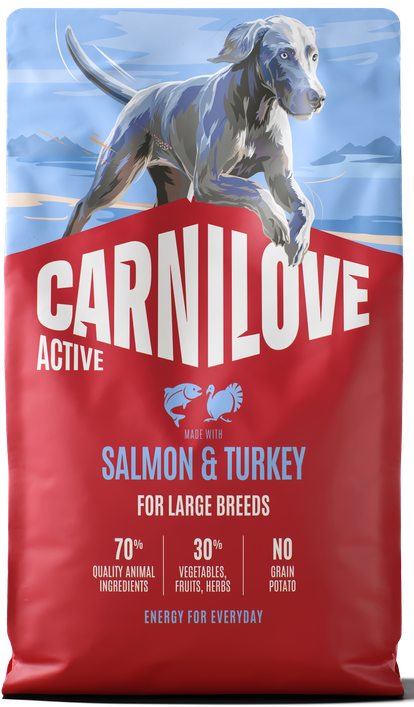 Carnilove Active indyk, łosoś adult duże rasy 4 kg