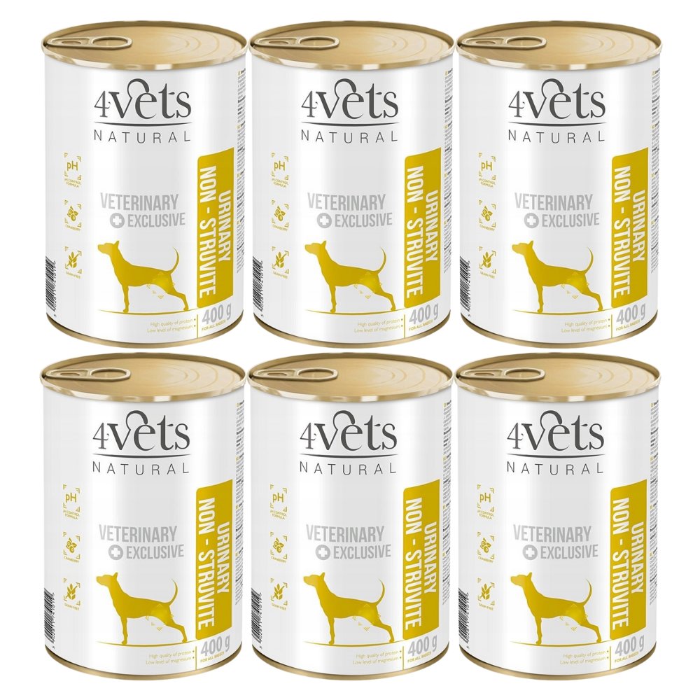 4Vets Natural Urinary Non-struvite 400 g × 6