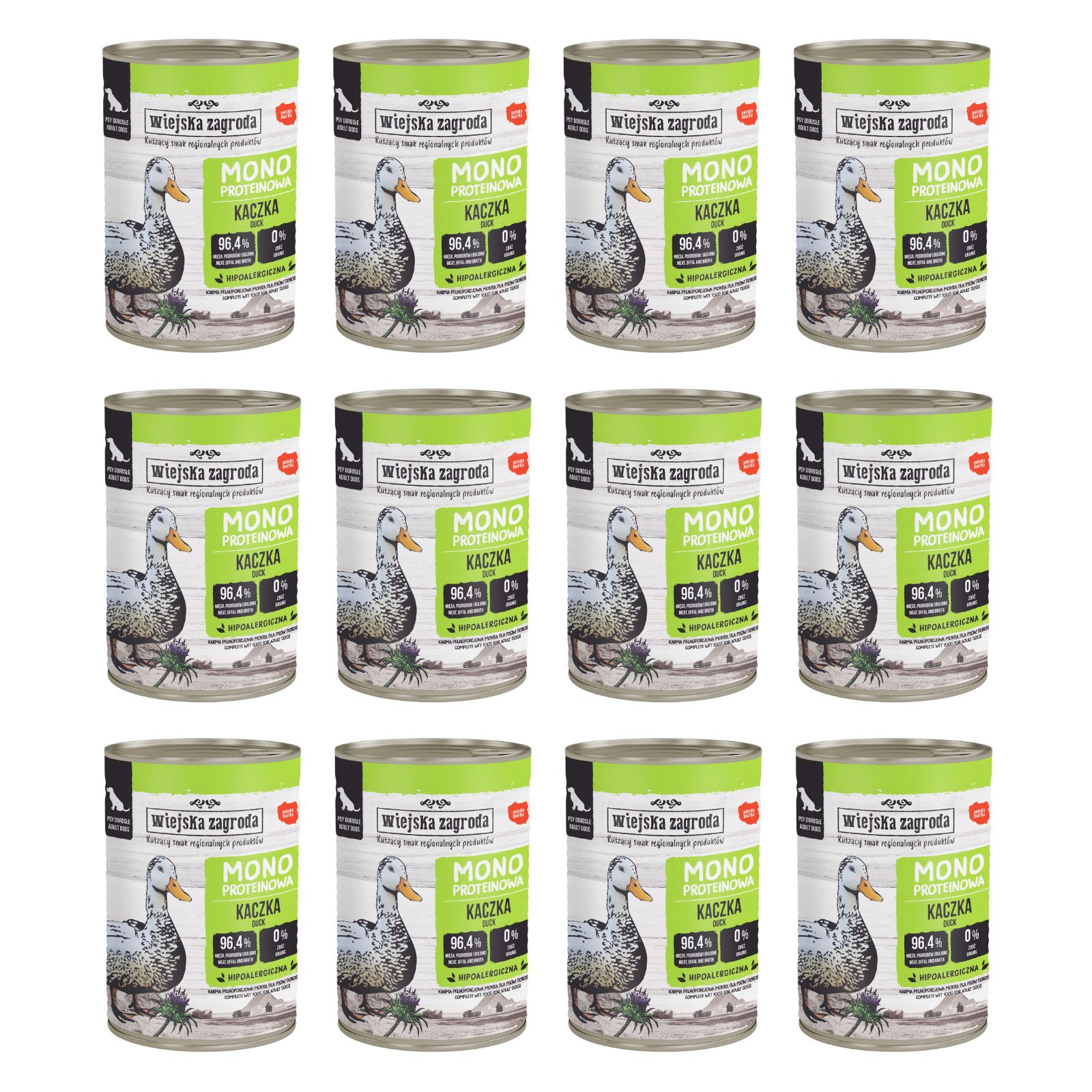Wiejska Zagroda Mono kaczka 400 g × 12