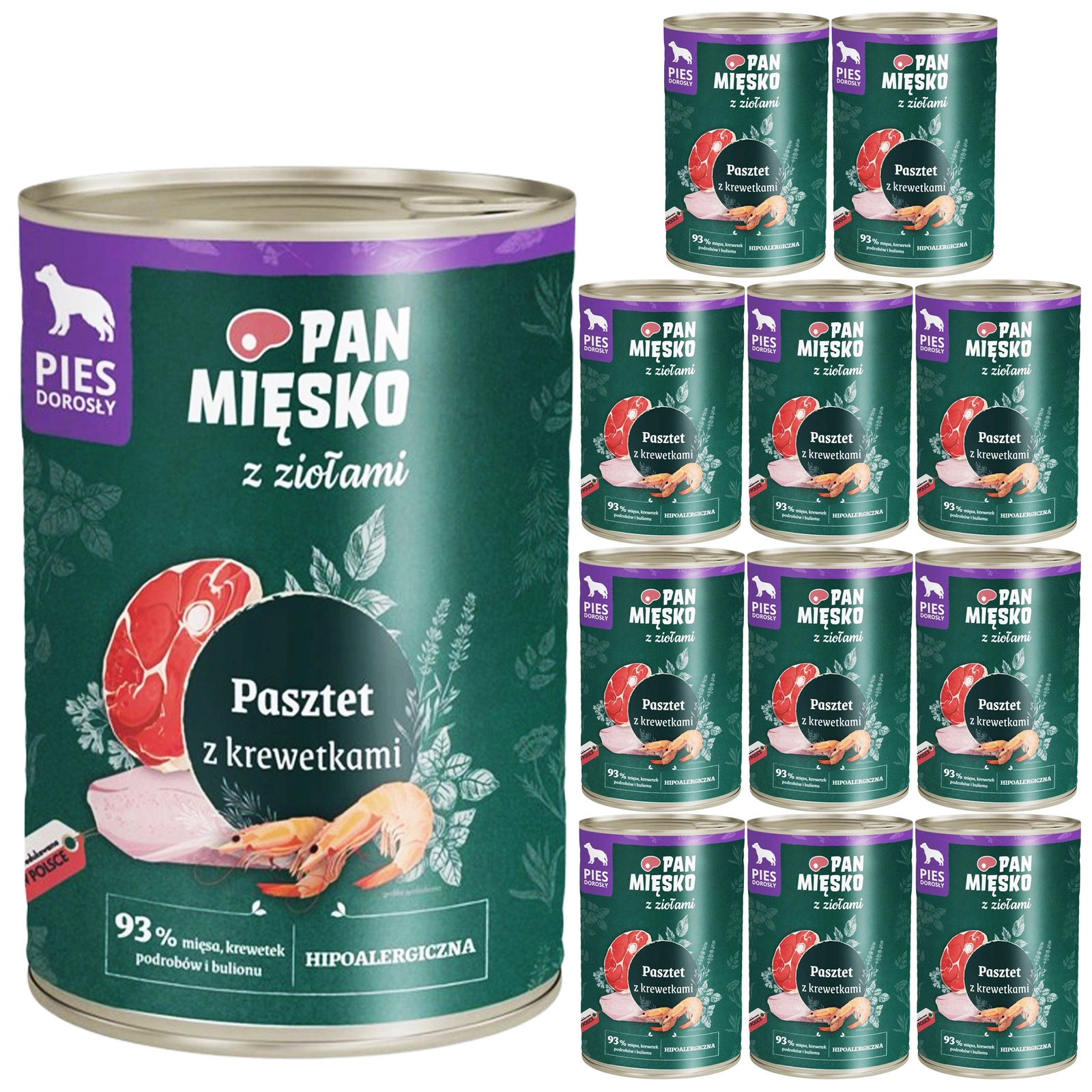 Pan Mięsko krewetka adult 400 g × 12
