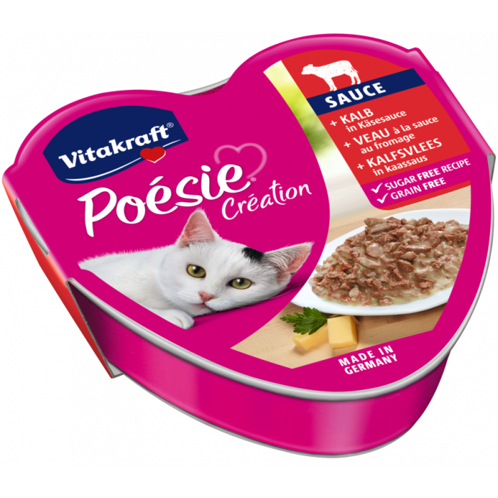 Vitakraft Poesie cielęcina z serem w sosie adult 85 g