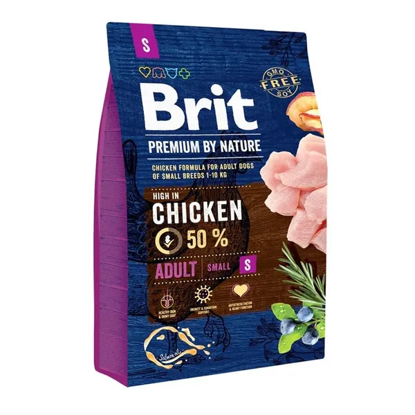Brit By Nature kurczak adult małe rasy 3 kg