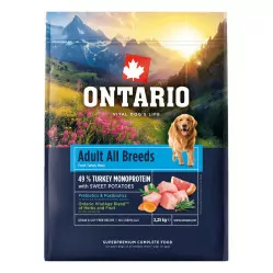 Ontario indyk z batatem adult 2,25 kg