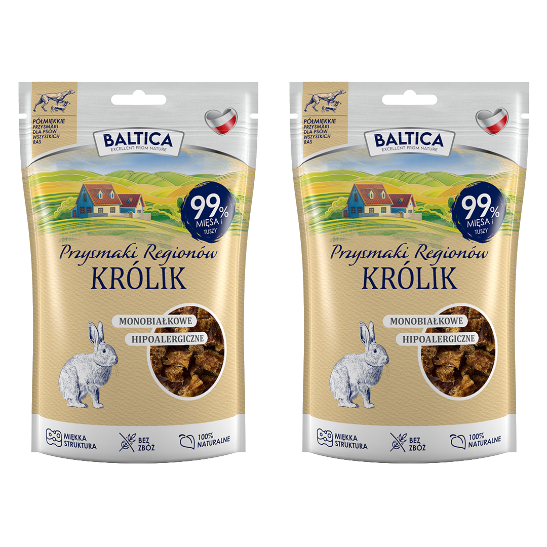 Baltica Przysmaki Regionów królik 80 g × 2