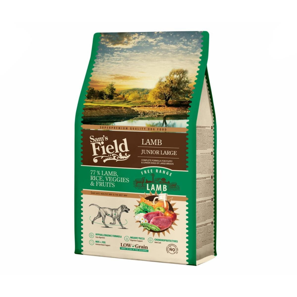 Sam's Field jagnięcina junior duże rasy 2,5 kg