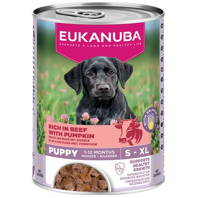 Eukanuba wołowina puppy 400 g × 48