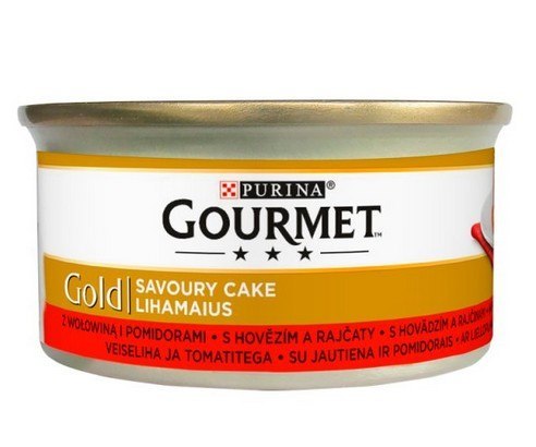Purina Gourmet Gold Savoury Cake wołowina, pomidory 85 g
