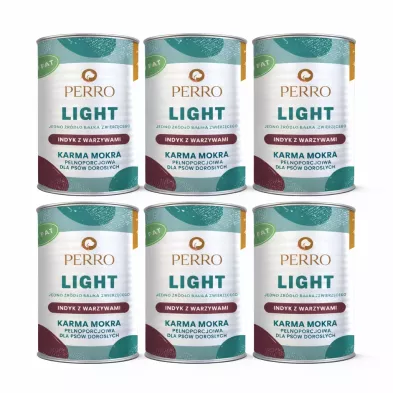 Perro Light indyk 400 g × 6