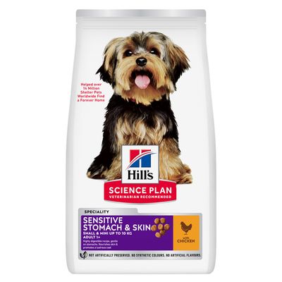 Hill's Sensitive Stomach & Skin kurczak adult małe rasy 6 kg × 2