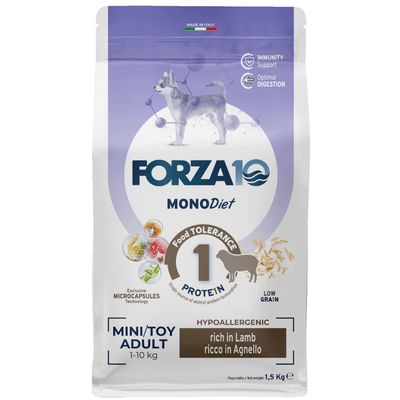 Forza10 MonoDiet jagnięcina z ryżem małe rasy 1,5 kg
