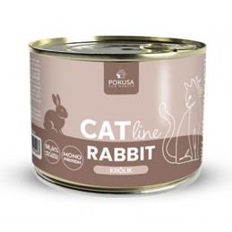 Pokusa CatLine królik adult 200 g