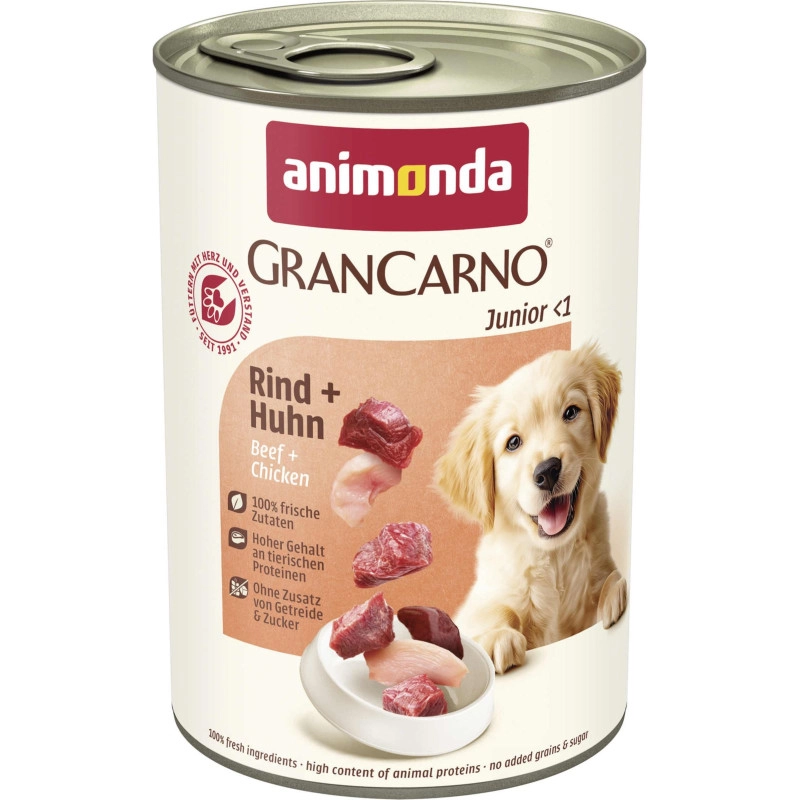 Animonda GranCarno kurczak, wołowina junior 400 g