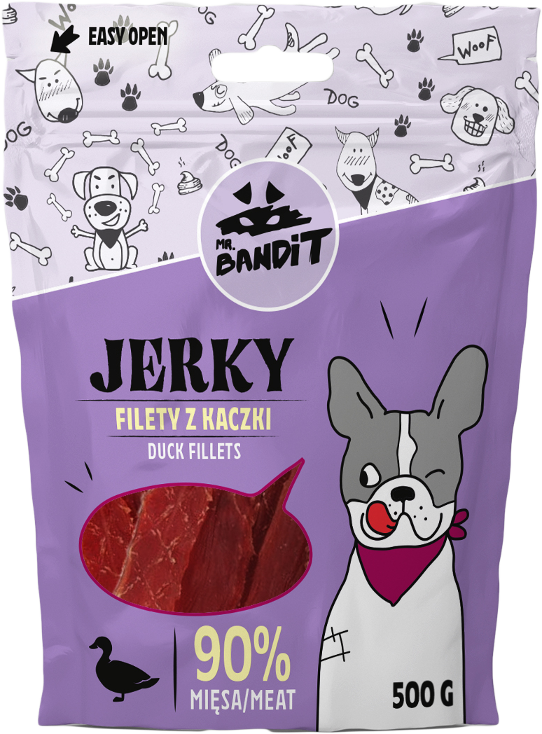 Mr. Bandit Jerky kaczka 500 g