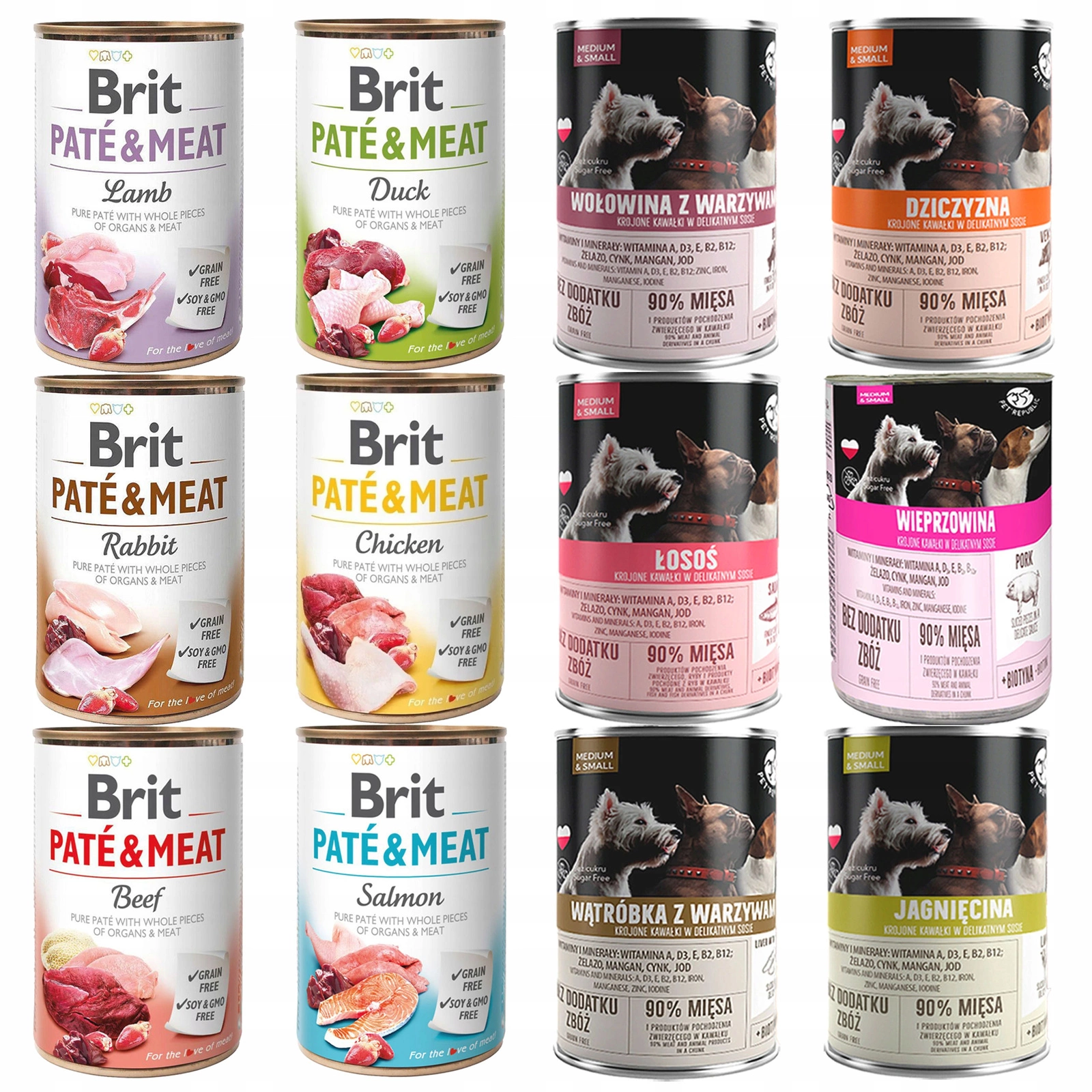 Brit Pate & Meat adult 400 g × 12