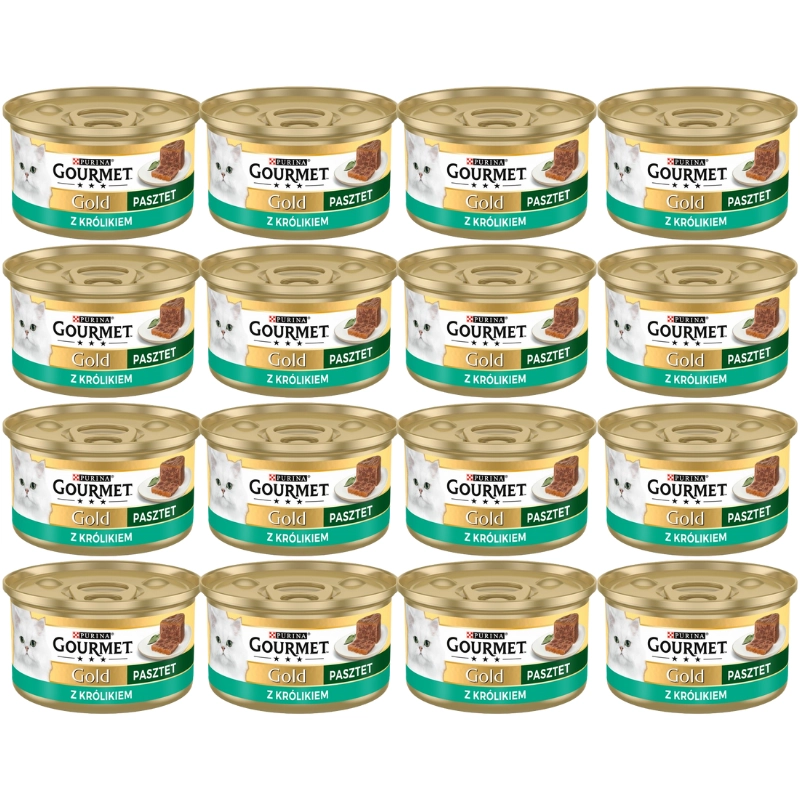 Purina Gourmet Gold królik pasztet adult 85 g × 48