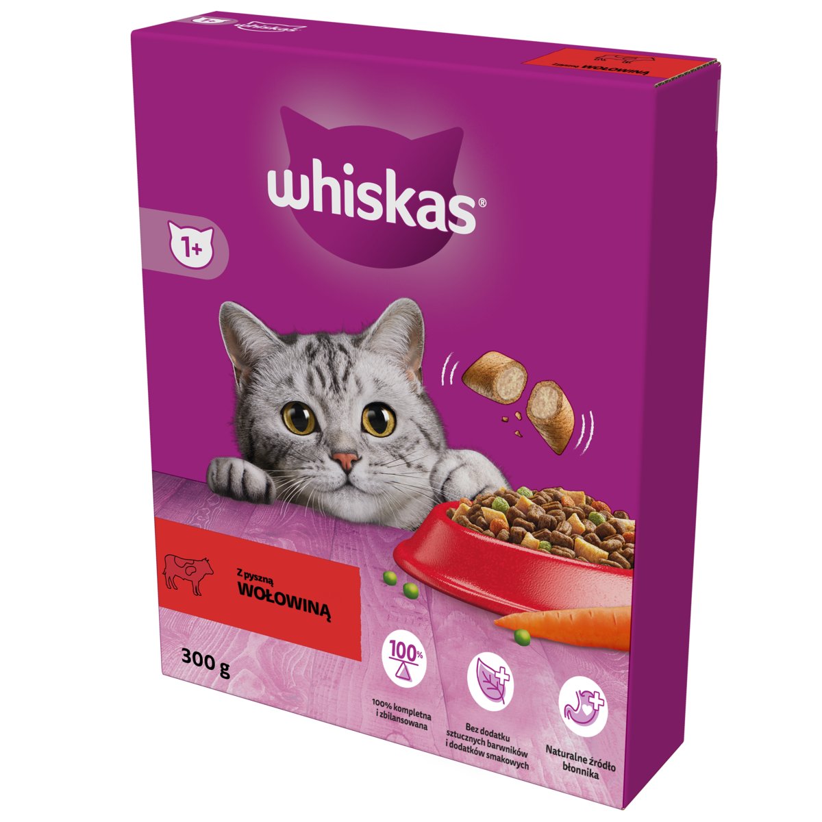 Whiskas wołowina adult 300 g
