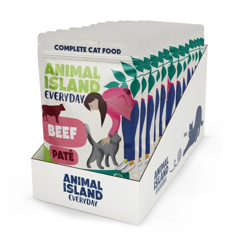 Animal Island Everyday wołowina pasztet adult 100 g × 12