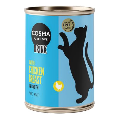 Cosma Drink Indoor kurczak w bulionie adult 100 g × 6