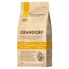 Grandorf Cat 4 Meat Sterilised dzik, indyk, jagnięcina, kaczka 2 kg