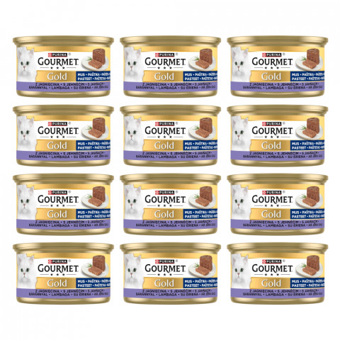 Purina Gourmet Gold jagnięcina pasztet adult 85 g × 12