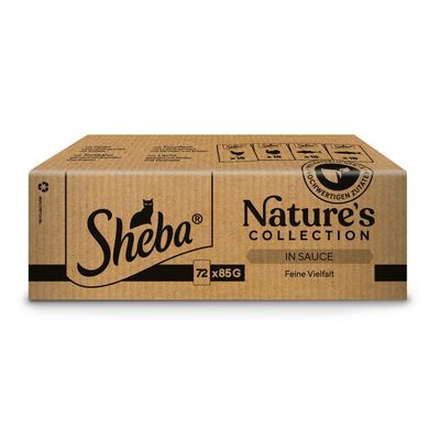 Sheba Nature's Collection mix smaków w sosie adult 85 g × 72