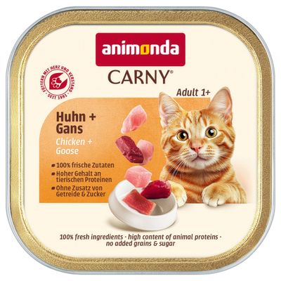 Animonda Carny gęś, kurczak adult 85 g × 64