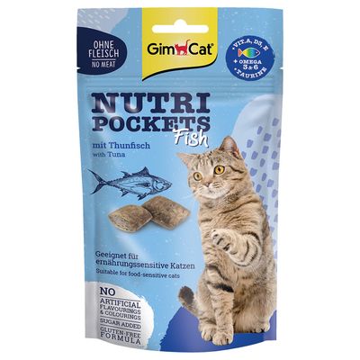 GimCat Nutri Pockets tuńczyk 60 g × 6