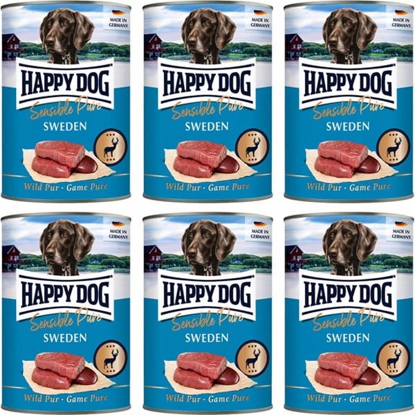 Happy Dog Sensible Pure dziczyzna adult 400 g × 6