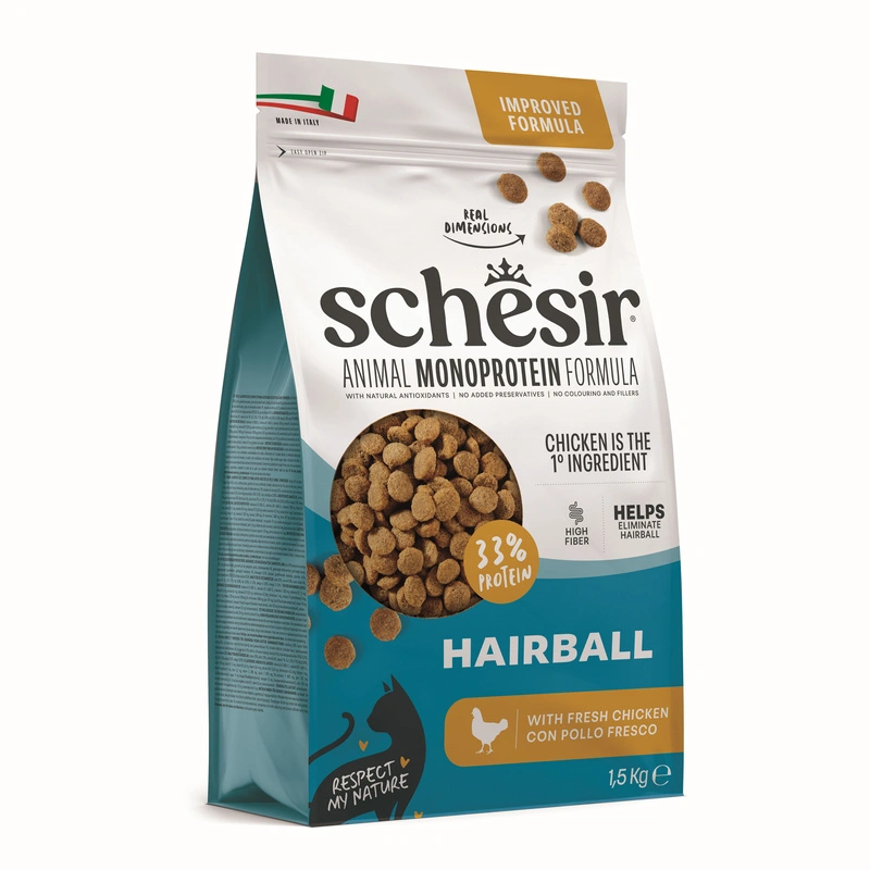 Schesir Original Hairball kurczak adult 1,5 kg