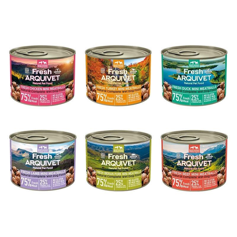 Arquivet Fresh klopsiki Mini mix smaków 200 g × 6