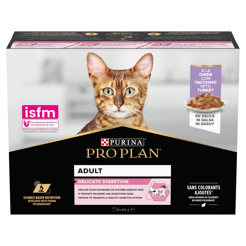 Purina Pro Plan Digestive indyk w sosie adult 85 g × 10