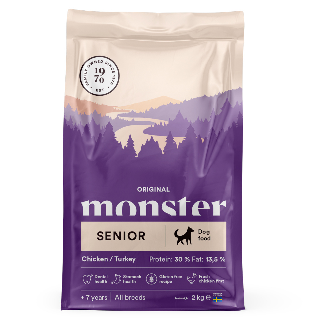 Monster Original indyk, kurczak senior 2 kg