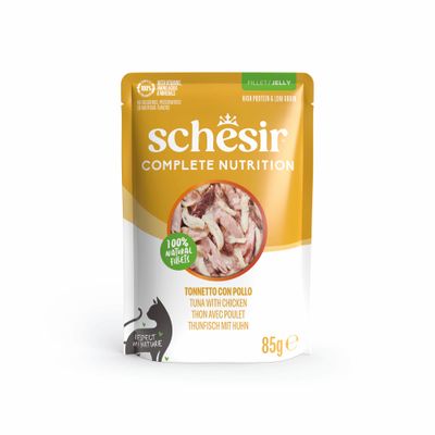 Schesir Complete Nutrition kurczak, tuńczyk w galaretce adult 85 g × 6