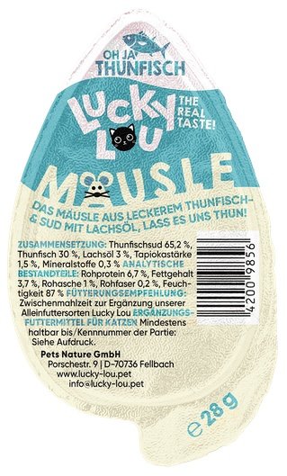 Lucky Lou Mäusle tuńczyk pasztet 28 g