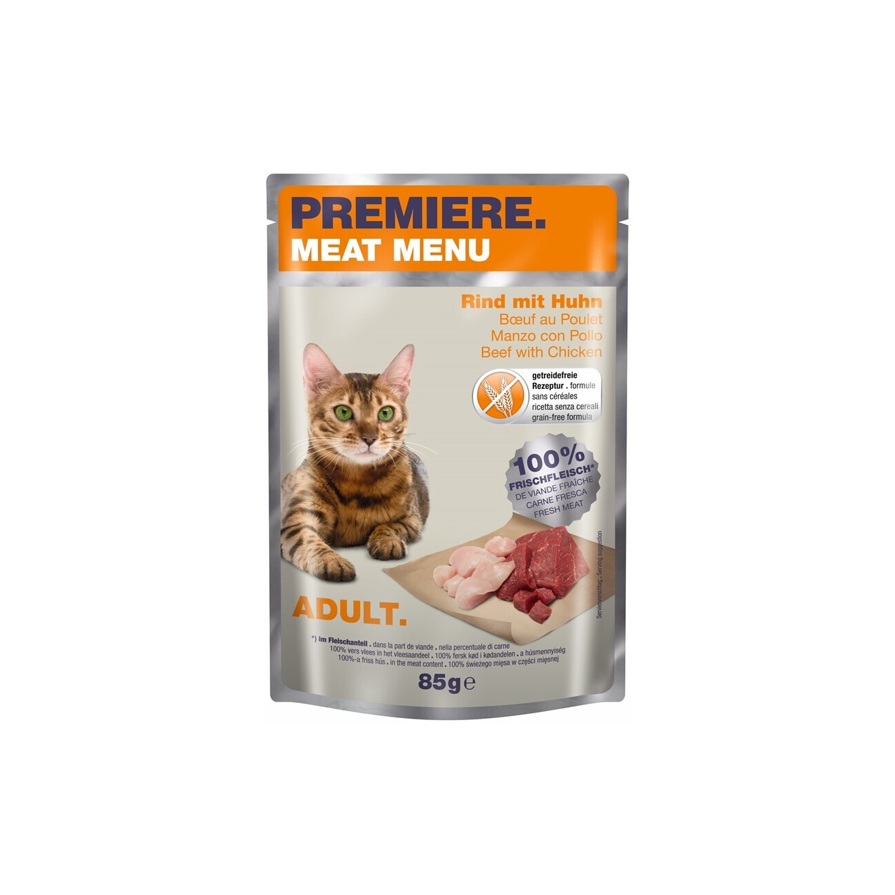Premiere Meat Menu kurczak, wołowina adult 85 g × 12