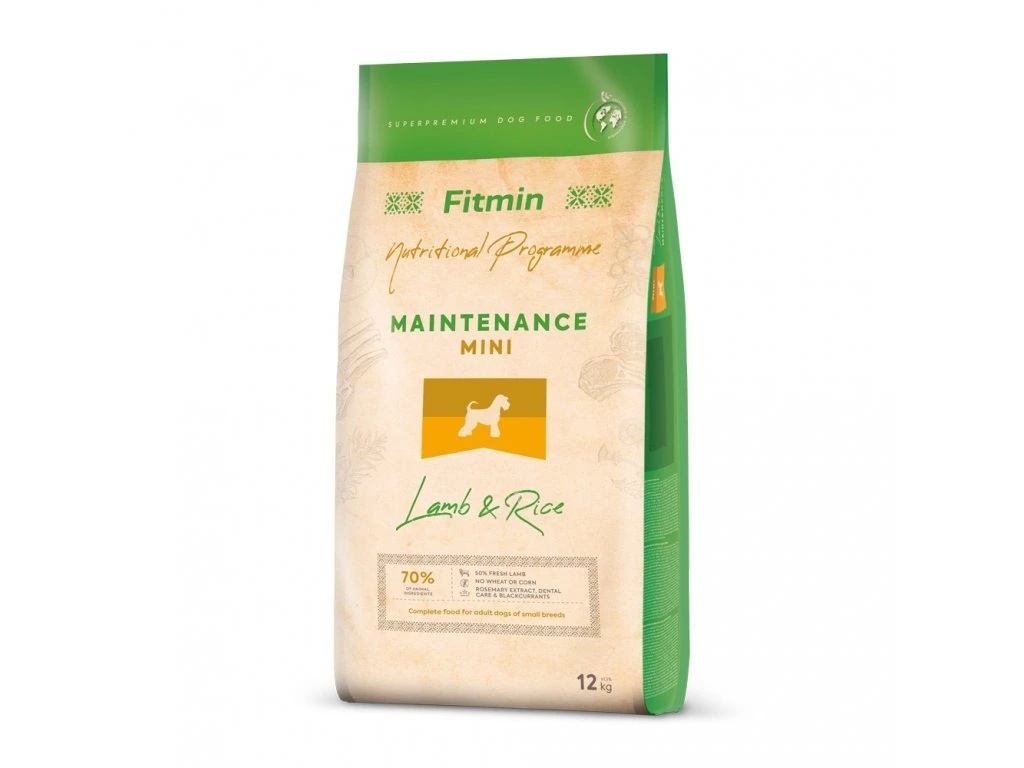 Fitmin Dog jagnięcina małe rasy 12 kg