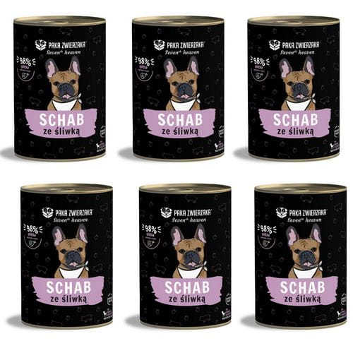Paka Zwierzaka Seventh Heaven wieprzowina 400 g × 6