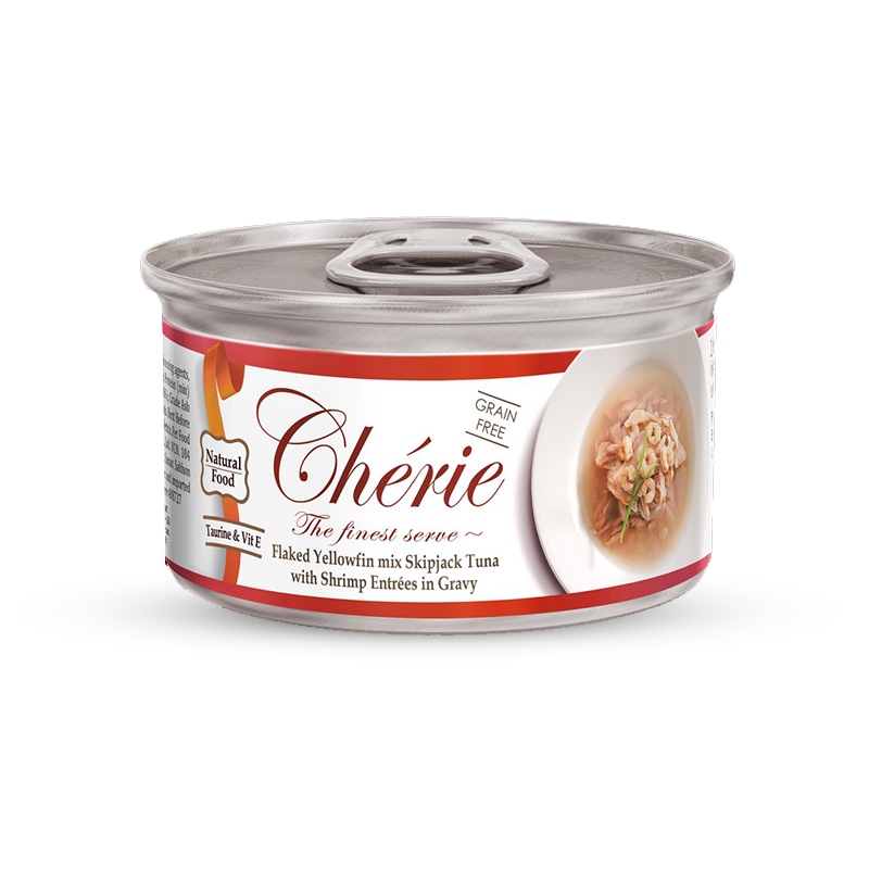 Cherie krewetki, tuńczyk w sosie 80 g