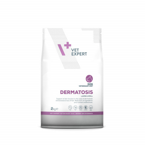 VetExpert Veterinary Diet Dermatosis jagnięcina, kryl adult 2 kg