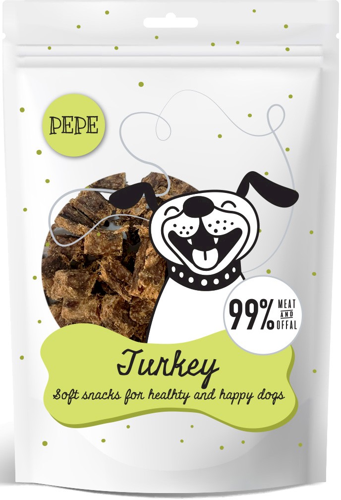 Paka Zwierzaka Pepe Mini Chunkies indyk 70 g