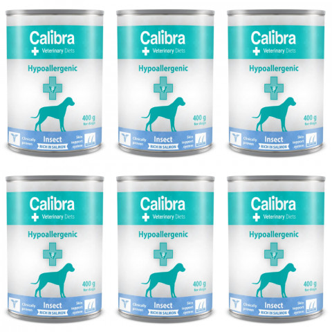 Calibra VD Hypoallergenic owady, łosoś 400 g × 6