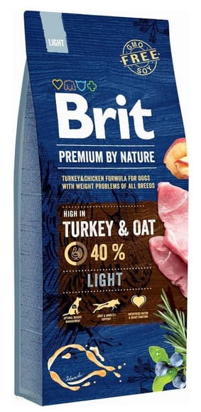 Brit Premium by Nature Light indyk z owsem adult 3 kg