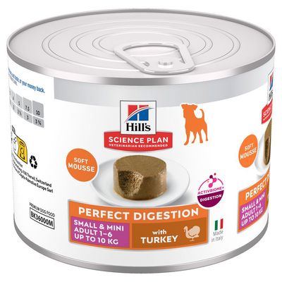 Hill's Perfect Digestion indyk adult małe rasy 200 g × 12